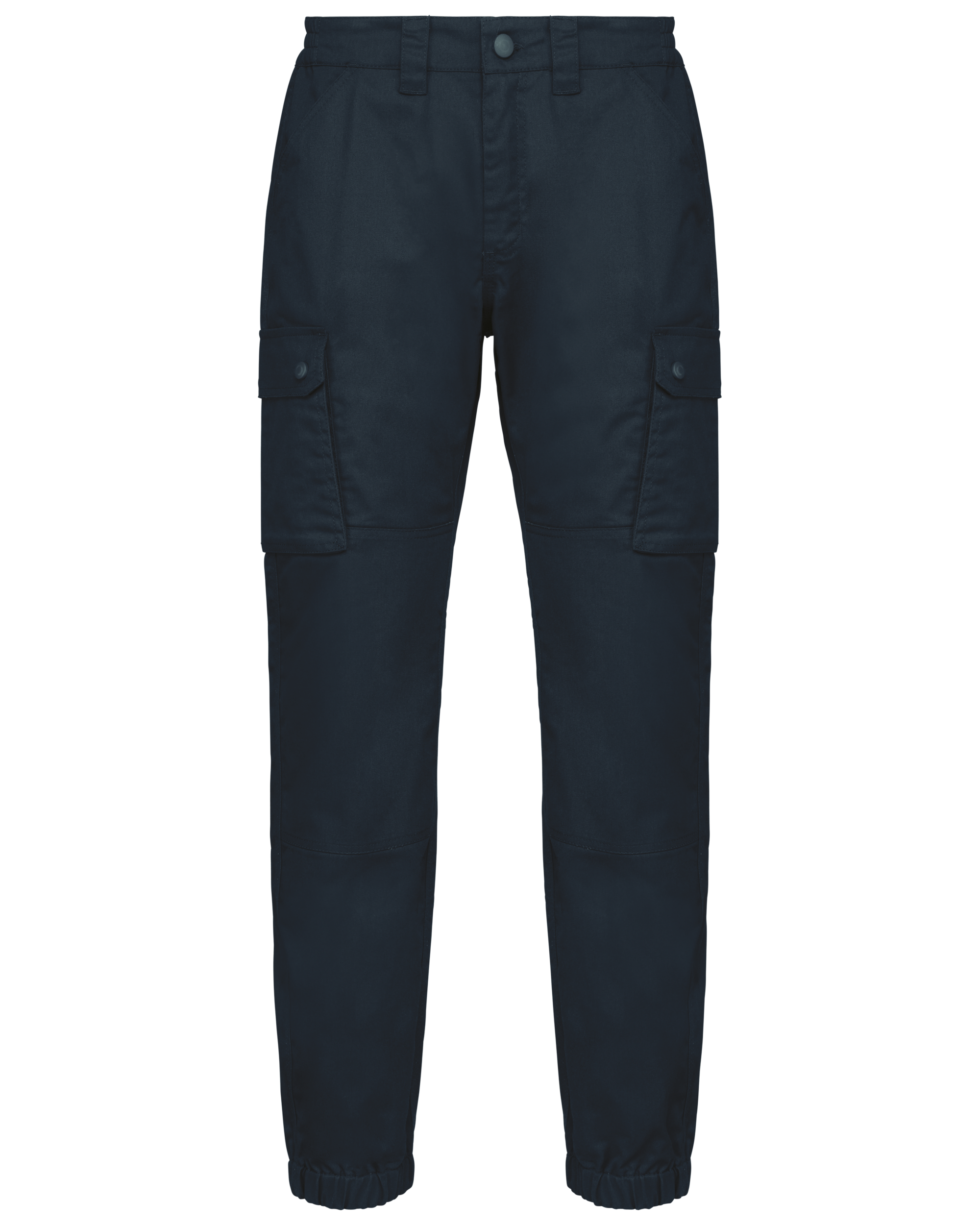 Pantalón tipo cargo unisex con bajo elástico