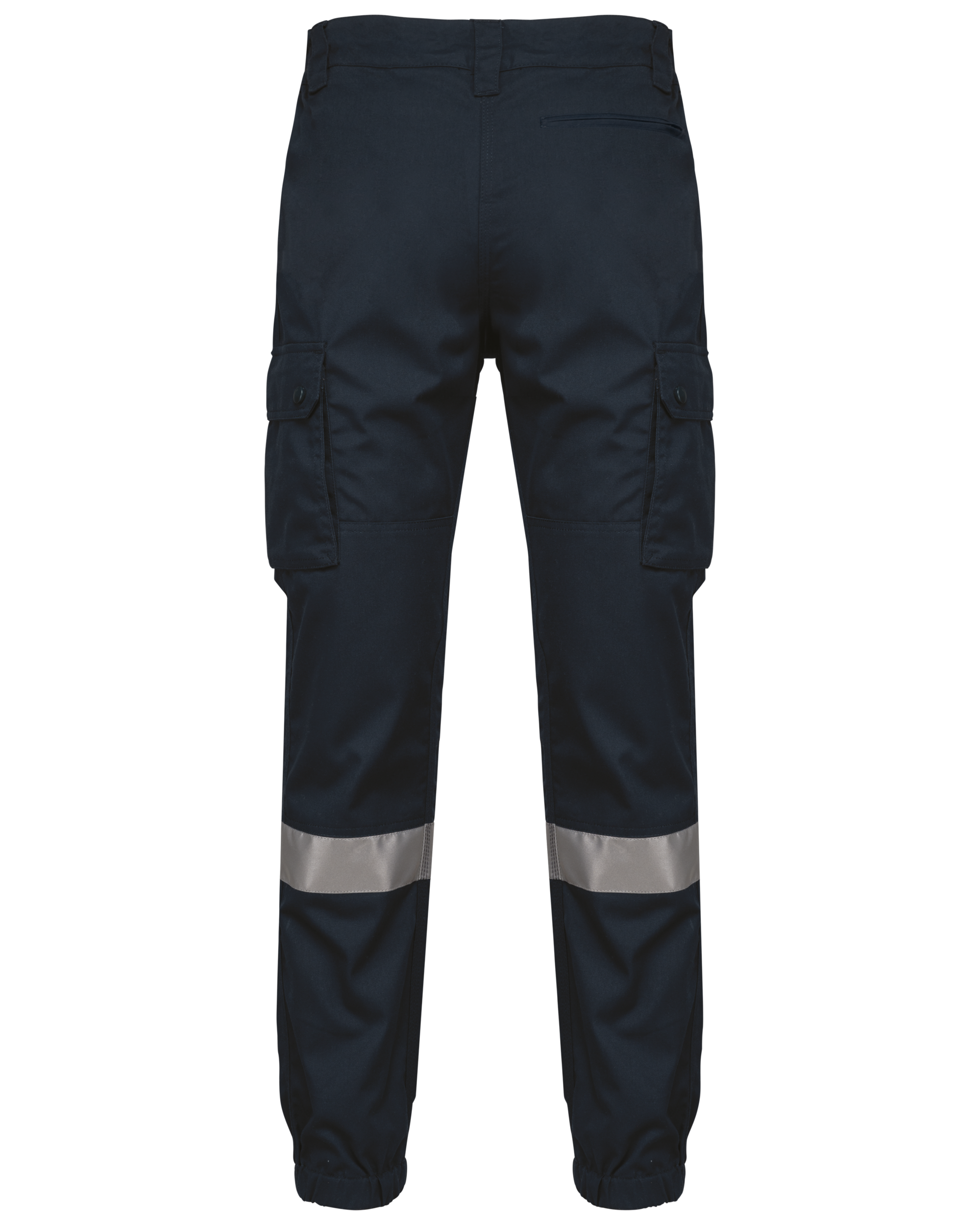 Calças cargo com tornozelos elásticos e faixa reflectora unissexo - Navy