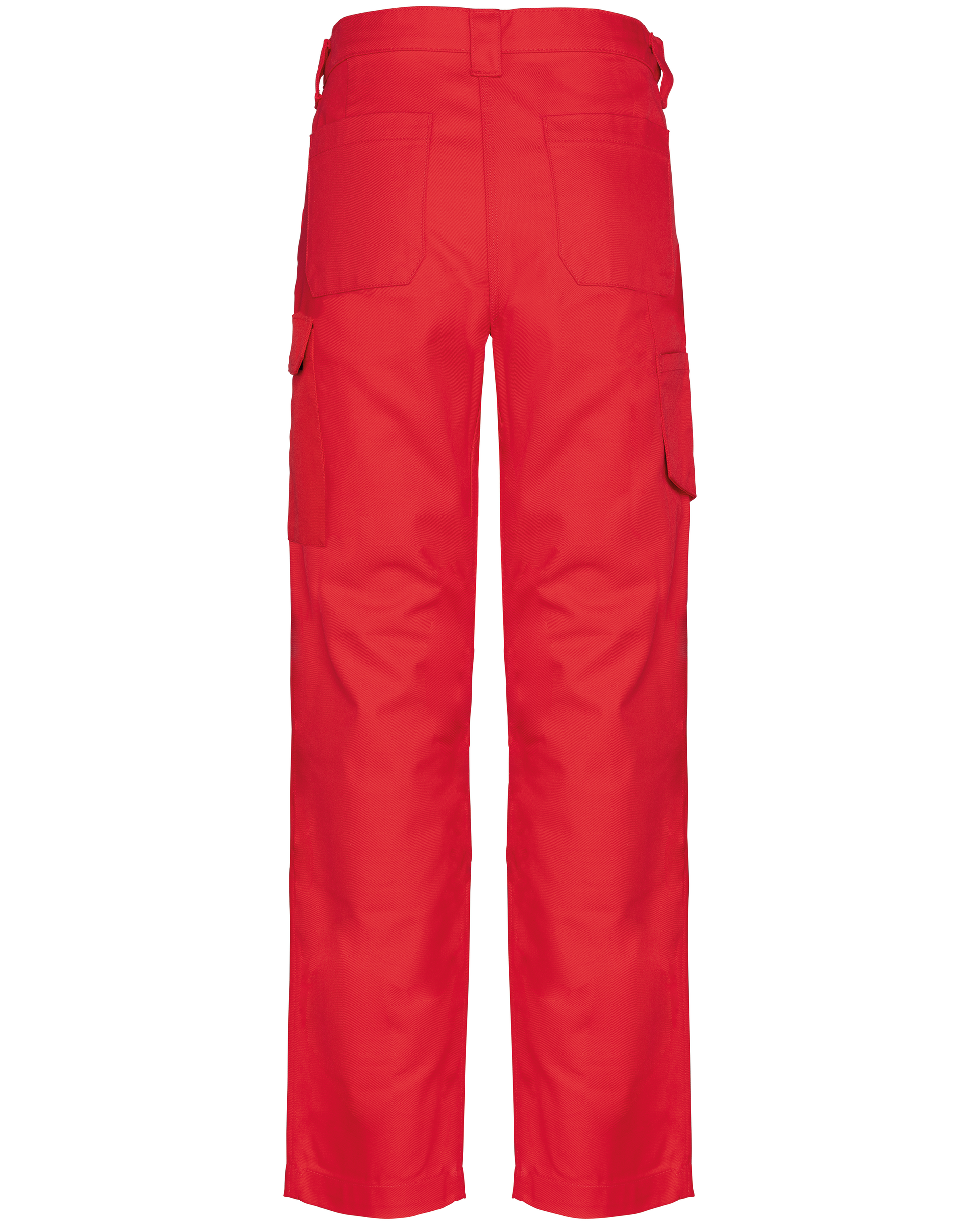 Calças de trabalho multibolsos de senhora - Red