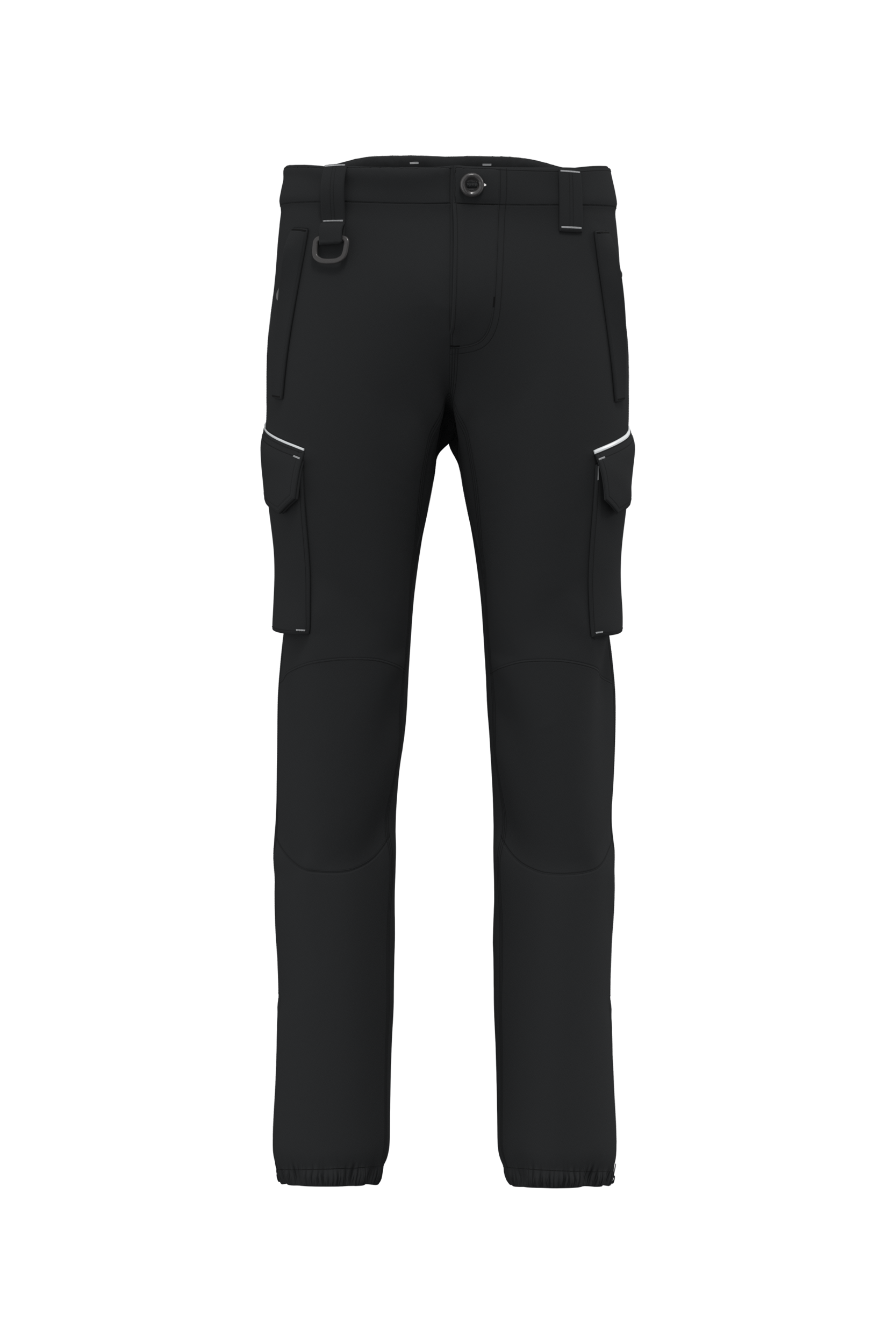 Calças softshell de homem — Preto Frente