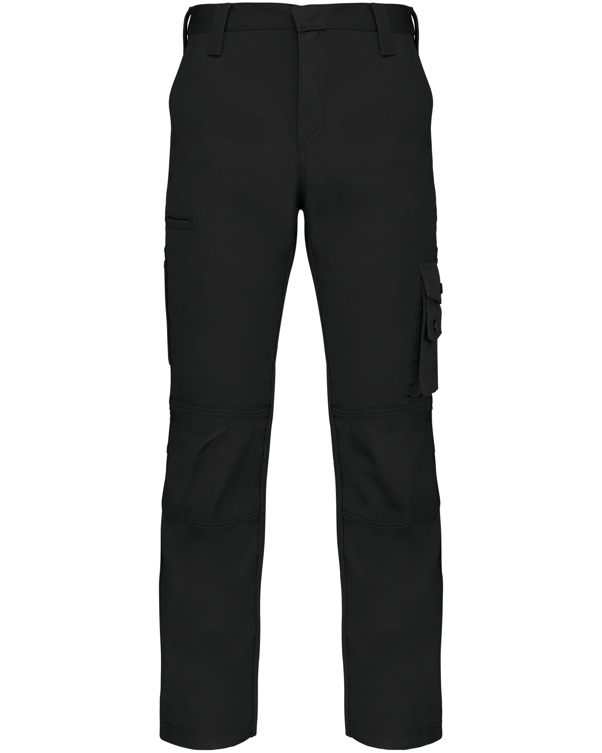 Calças multibolsos Workwear — Preto Frente