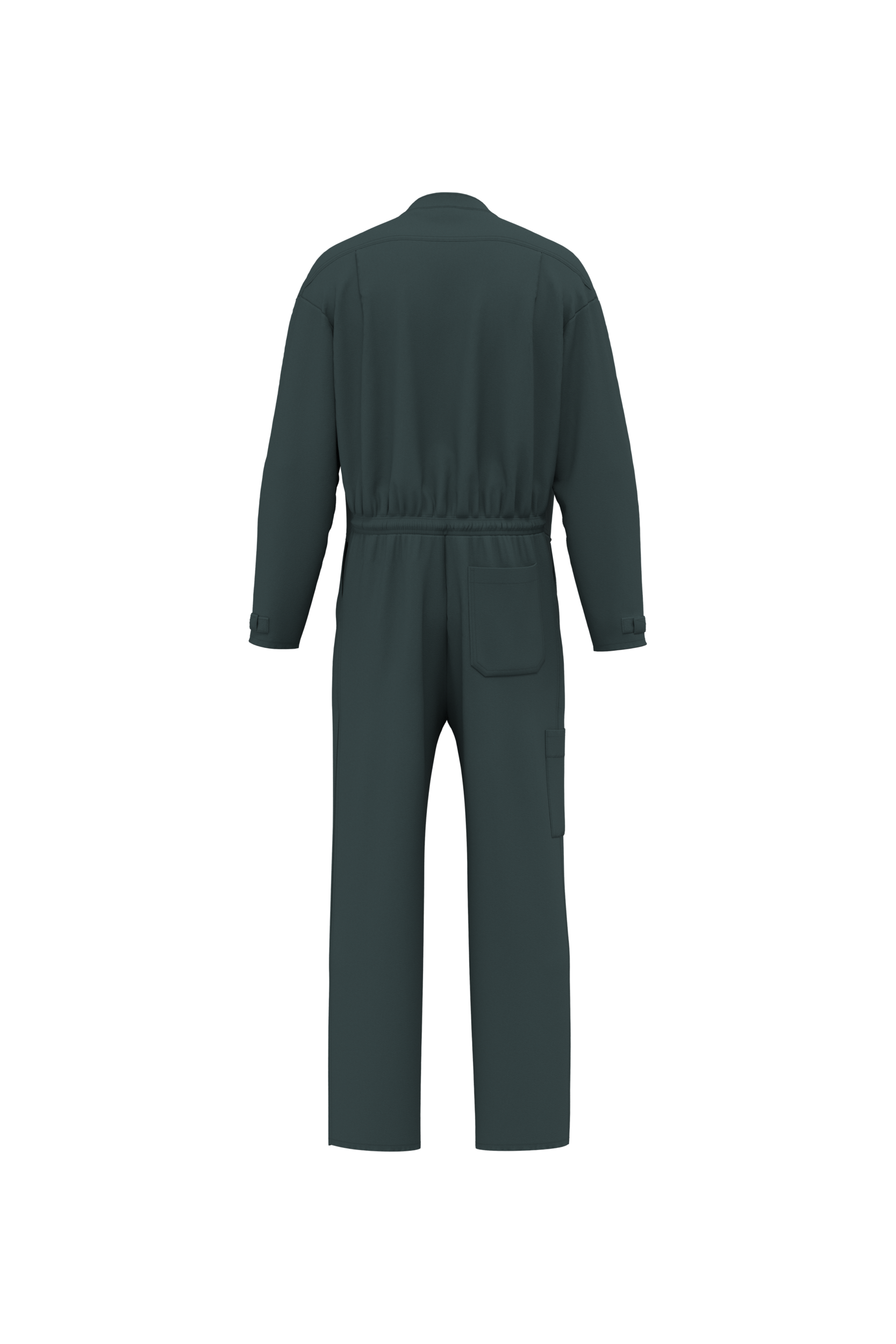 Fato-macaco fecho duplo unissexo - US Green