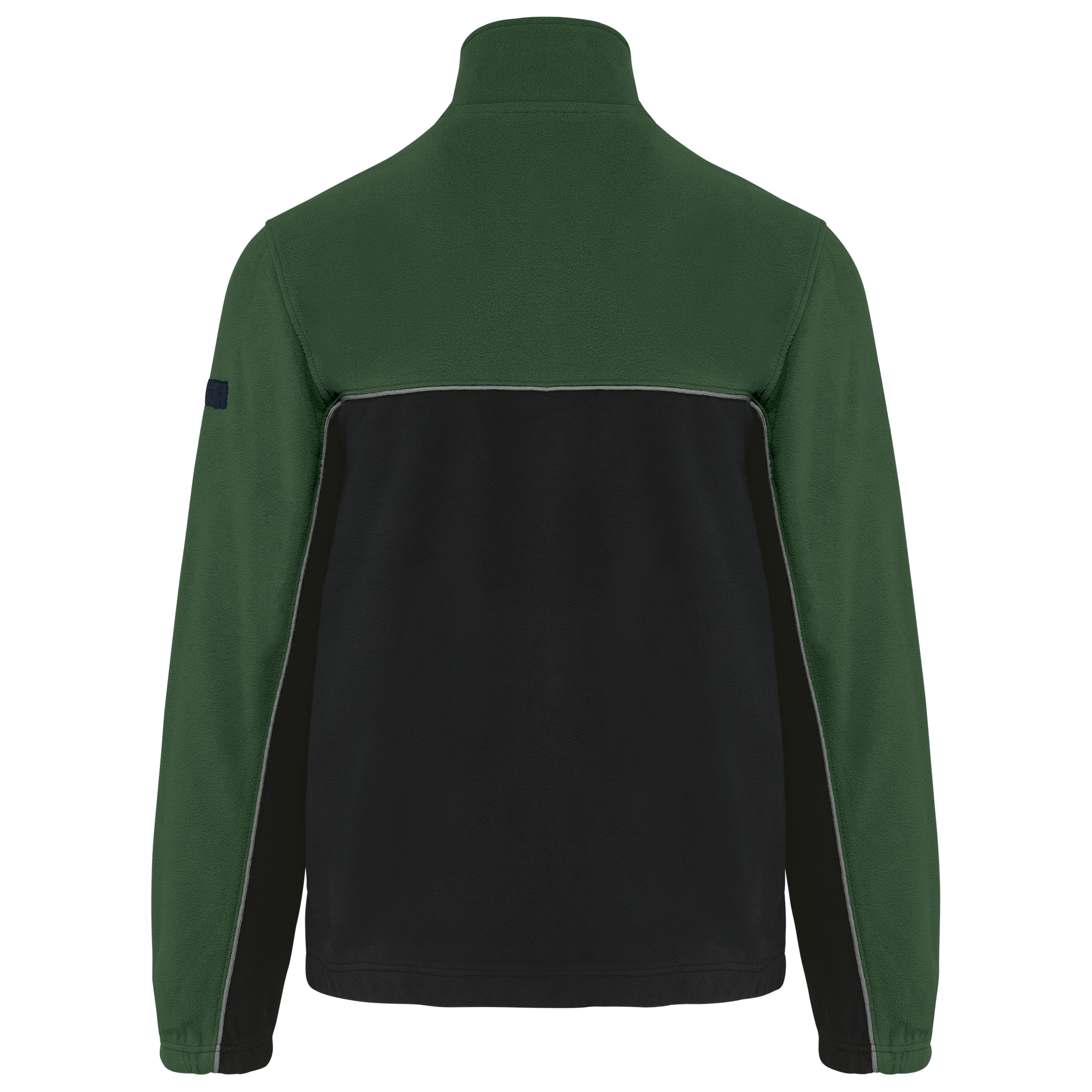 Casaco polar bicolor eco-responsável unissexo - Black / Forest Green