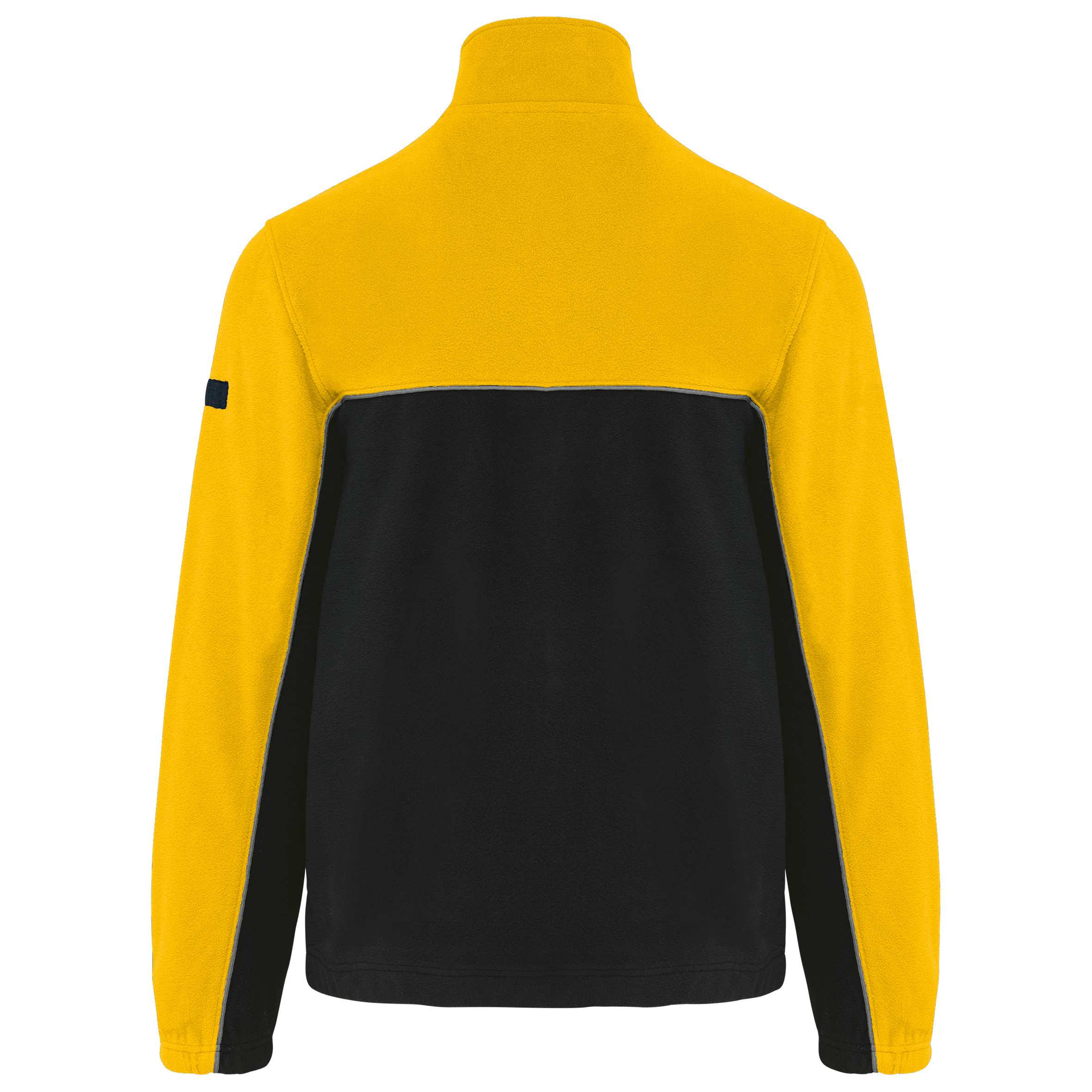 Casaco polar bicolor eco-responsável unissexo - Black / Yellow