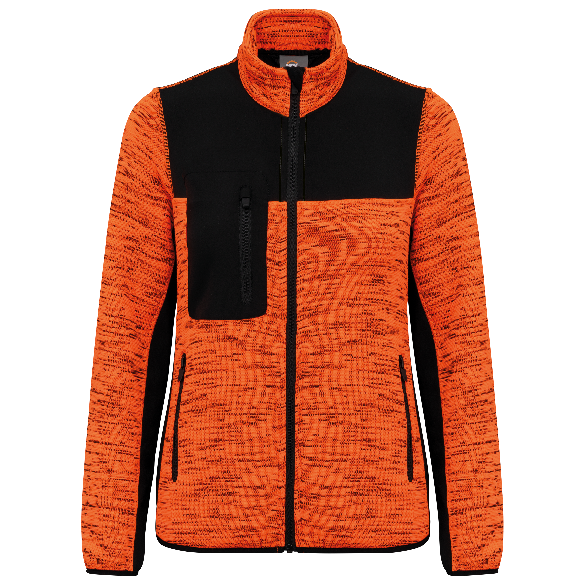 Fluorescent Orange Melange / Black