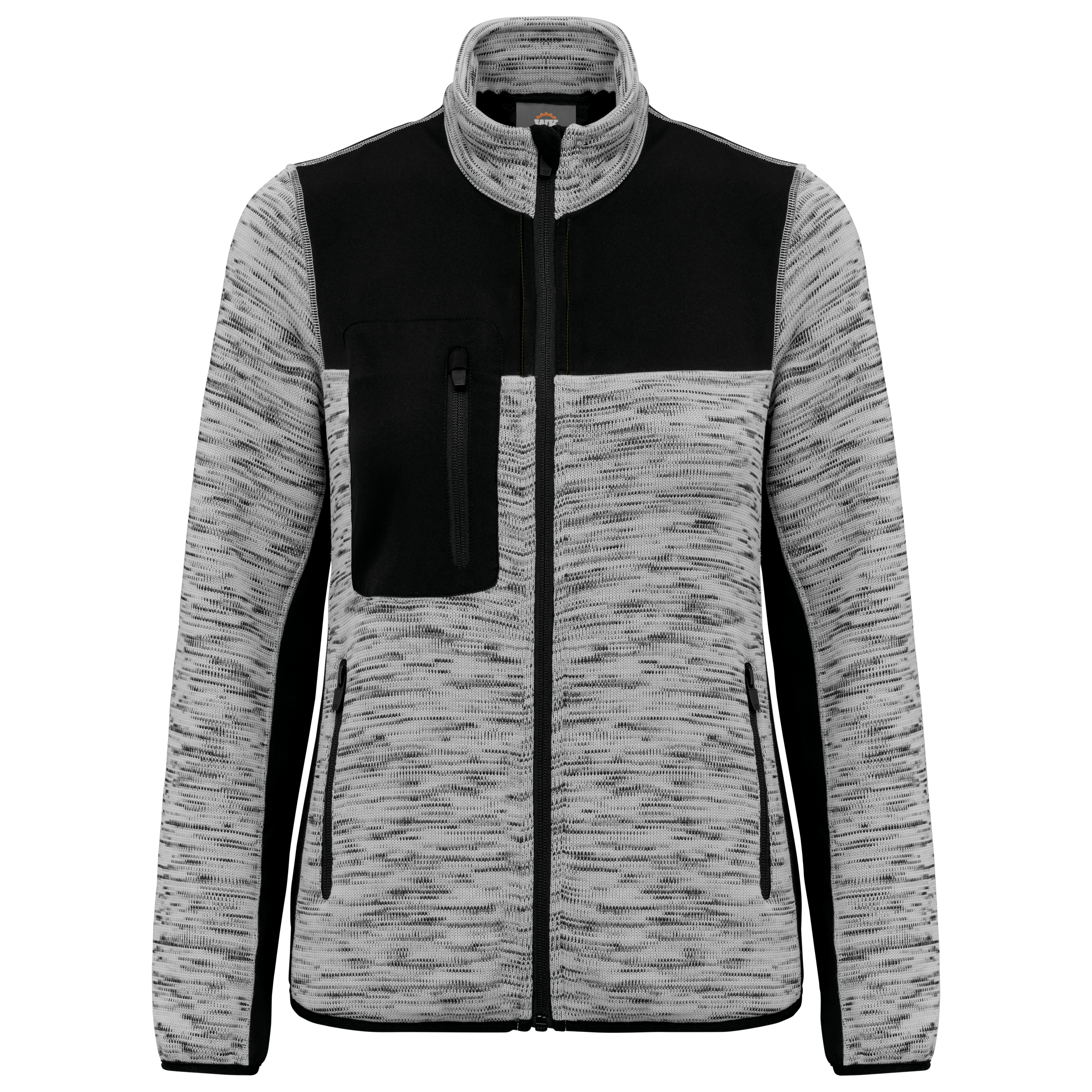 Light Grey Melange / Black
