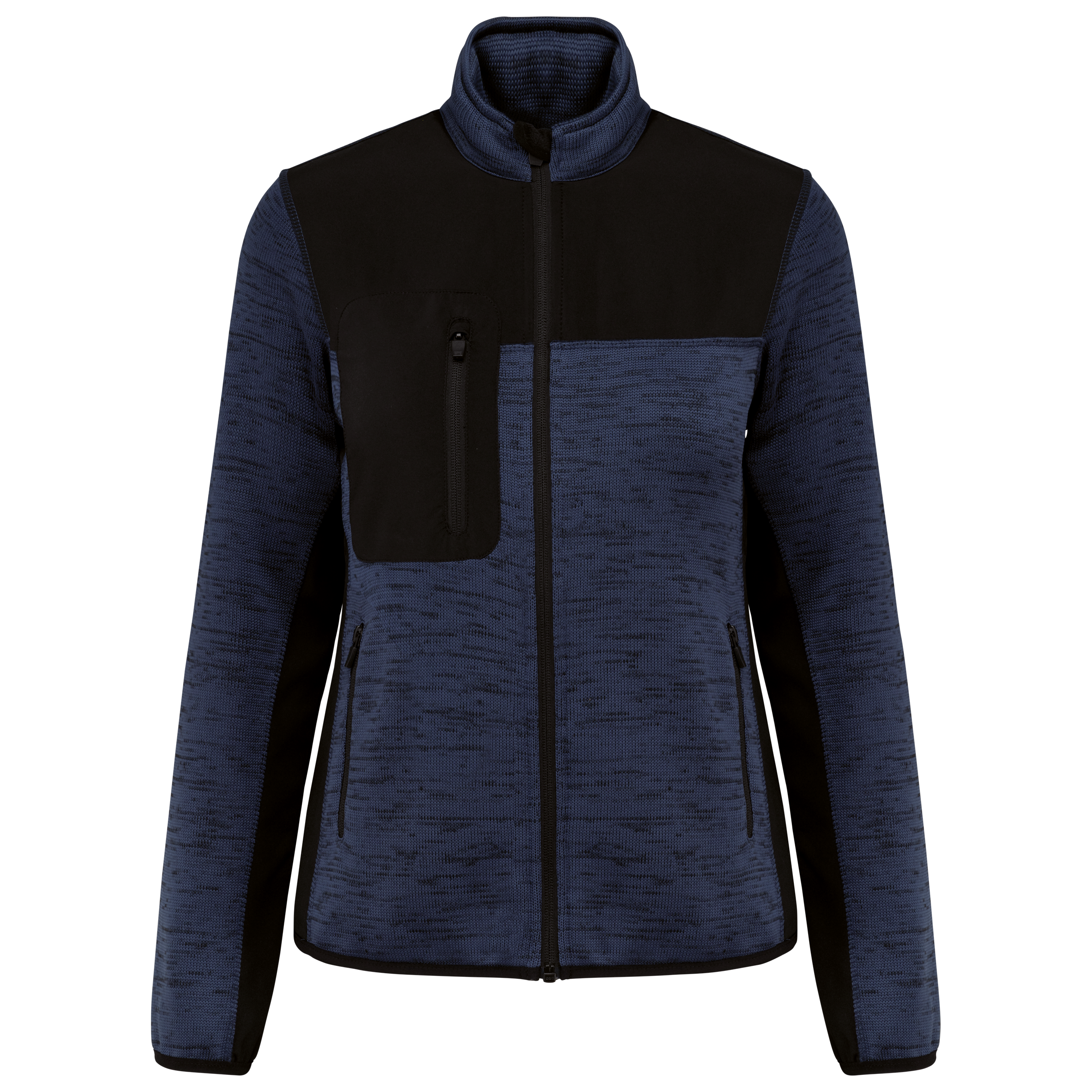 Navy Melange / Black