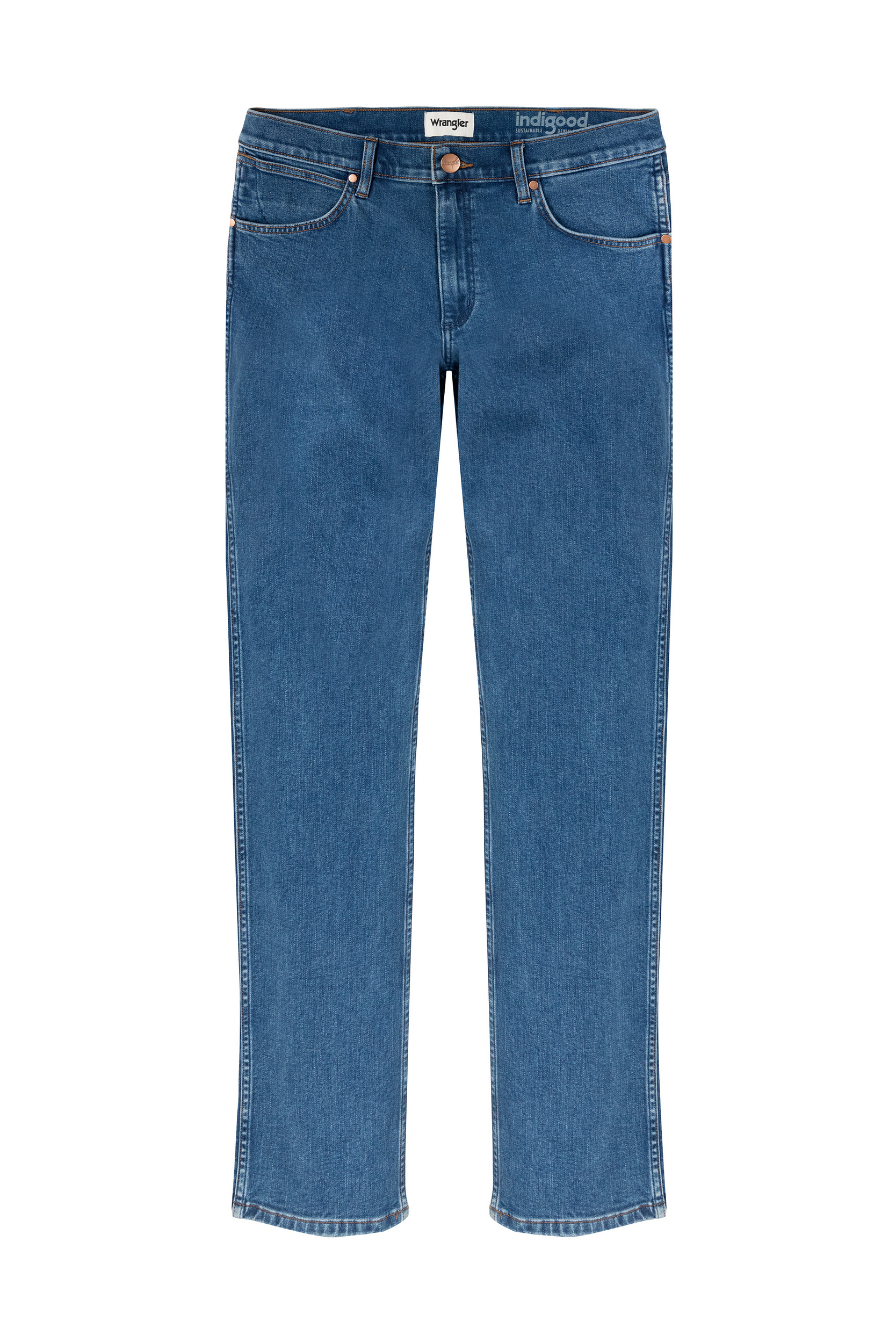 Calças de ganga direitas Greensboro — Cinza Frente