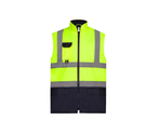 YHV005 - Hi Vis Yellow / Navy