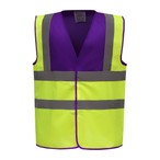 YHVW100 - Purple / Hi Vis Yellow