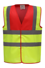 YHVW100 - Red / Hi Vis Yellow