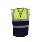 YHVW122 - Hi Vis Yellow / Navy