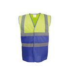 YHVW122 - Hi Vis Yellow / Royal Blue