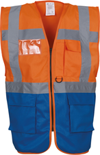 YHVW801 - Hi Vis Orange / Royal Blue