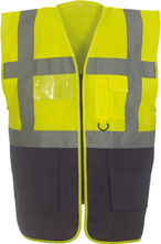 YHVW801 - Hi Vis Yellow / Navy