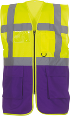 YHVW801 - Hi Vis Yellow / Purple