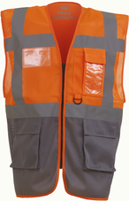 YHVW820 - Hi Vis Orange / Grey