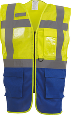 YHVW820 - Hi Vis Yellow / Royal Blue