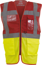 YHVW820 - Red / Hi Vis Yellow