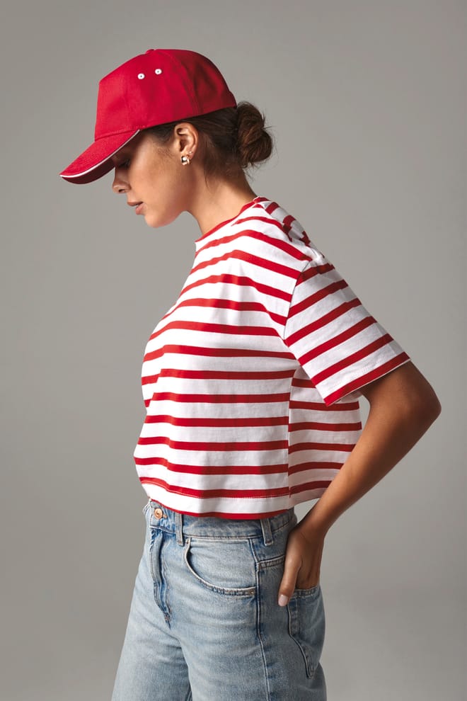 Cappellino Ultimate a 5 pannelli sandwich a contrasto