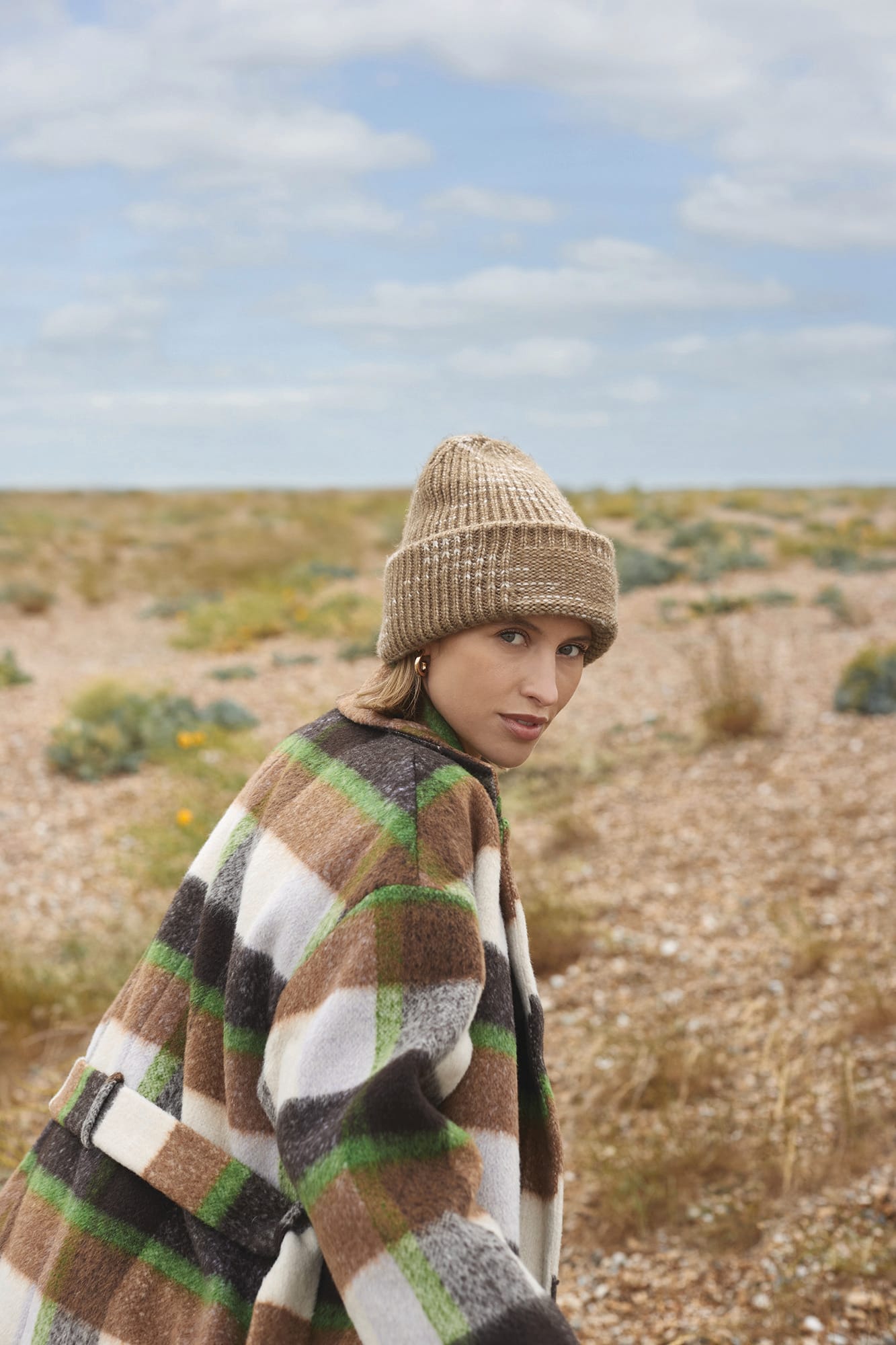 Bonnet à patch en grosse mailles - Image 2