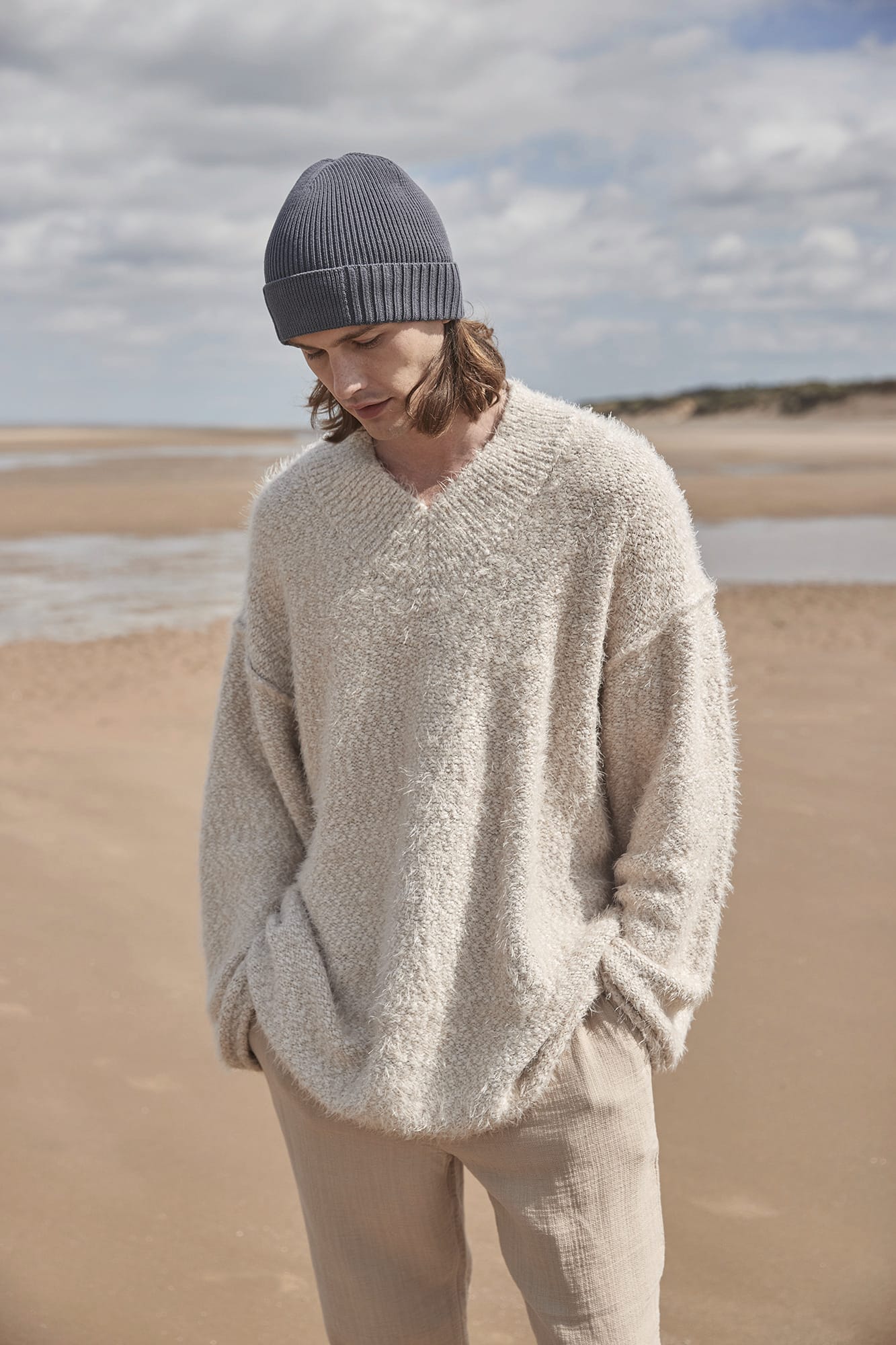 Gorro de algodão biológico com patch técnico