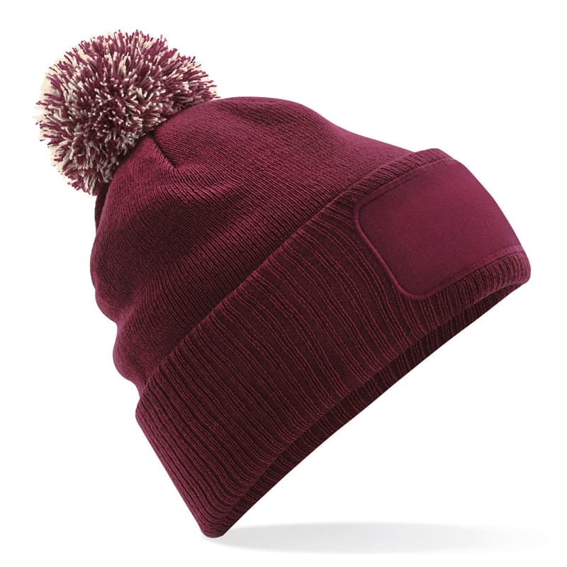 Bonnet / Chapeau Cloche Femme Rouge Bordeaux Et Blanc - Taille 58 Cm - Occasion TBE