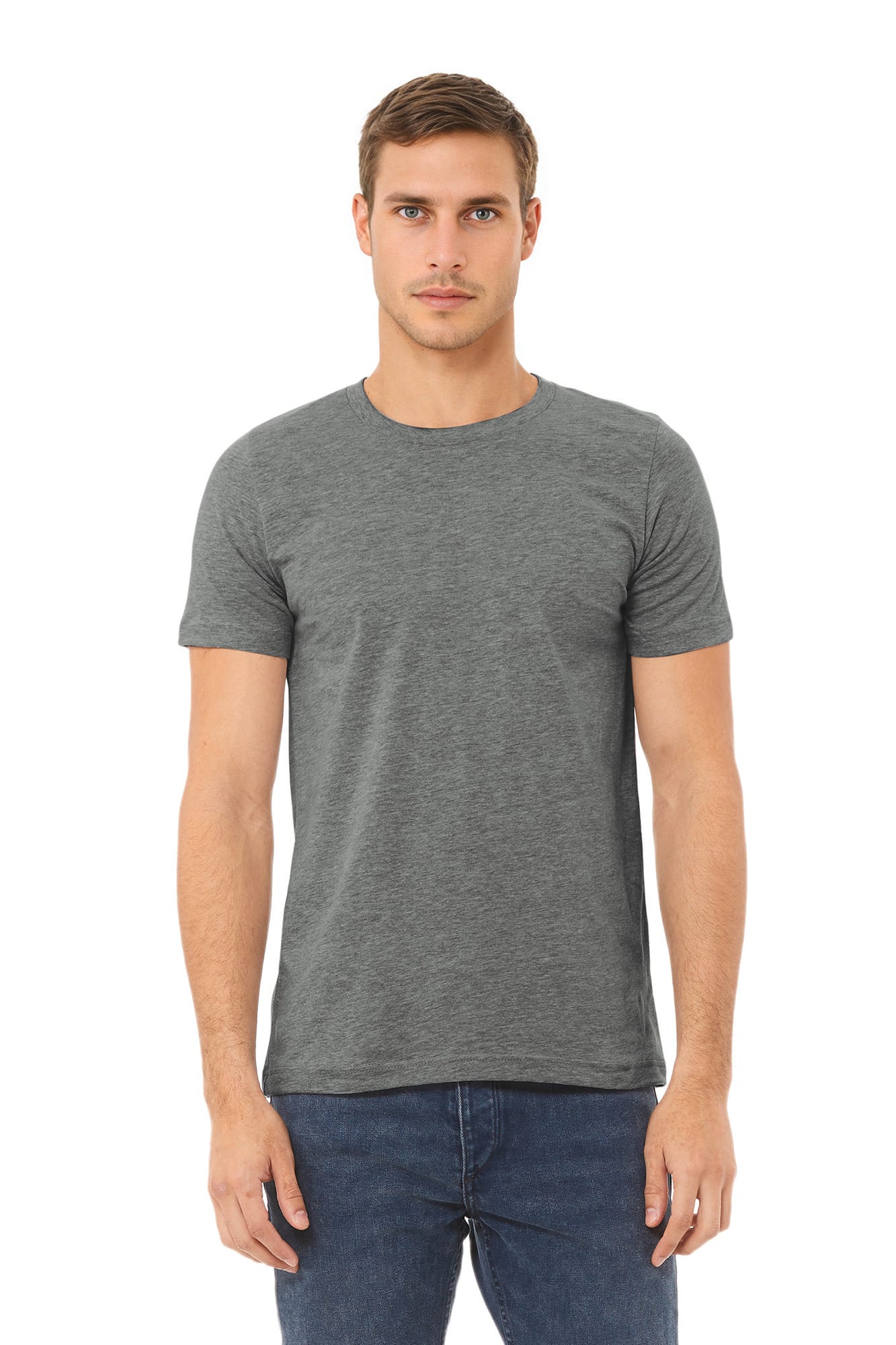 T-shirt com decote redondo Heather
