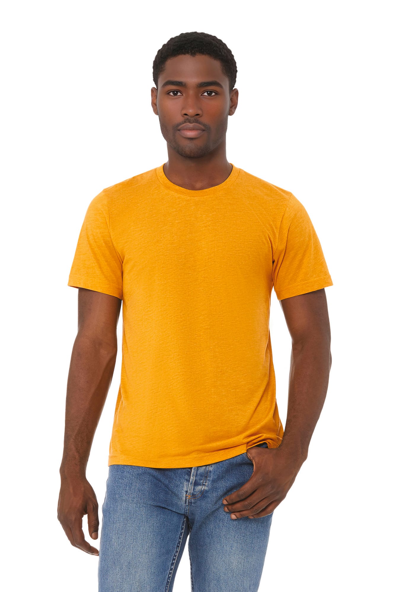 T-shirt Triblend unissexo decote redondo