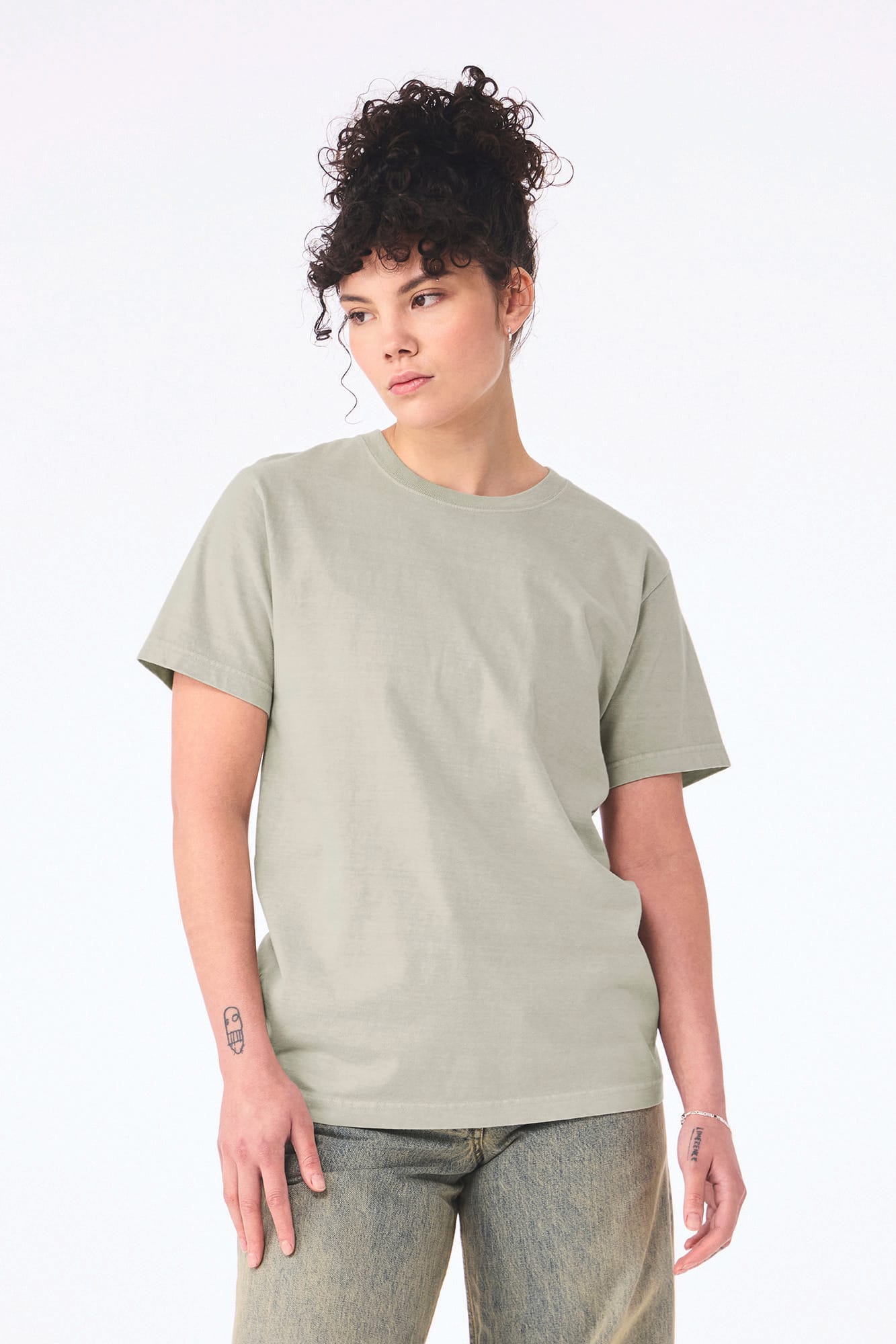 T-shirt délavé épais unisexe - Image 20