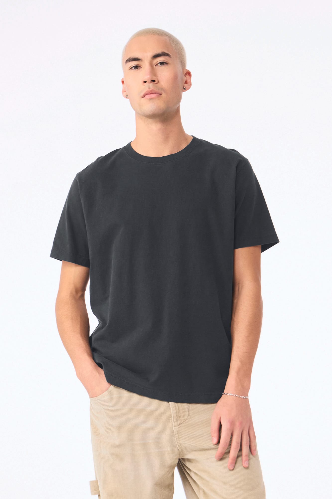 T-shirt délavé épais unisexe - Image 28