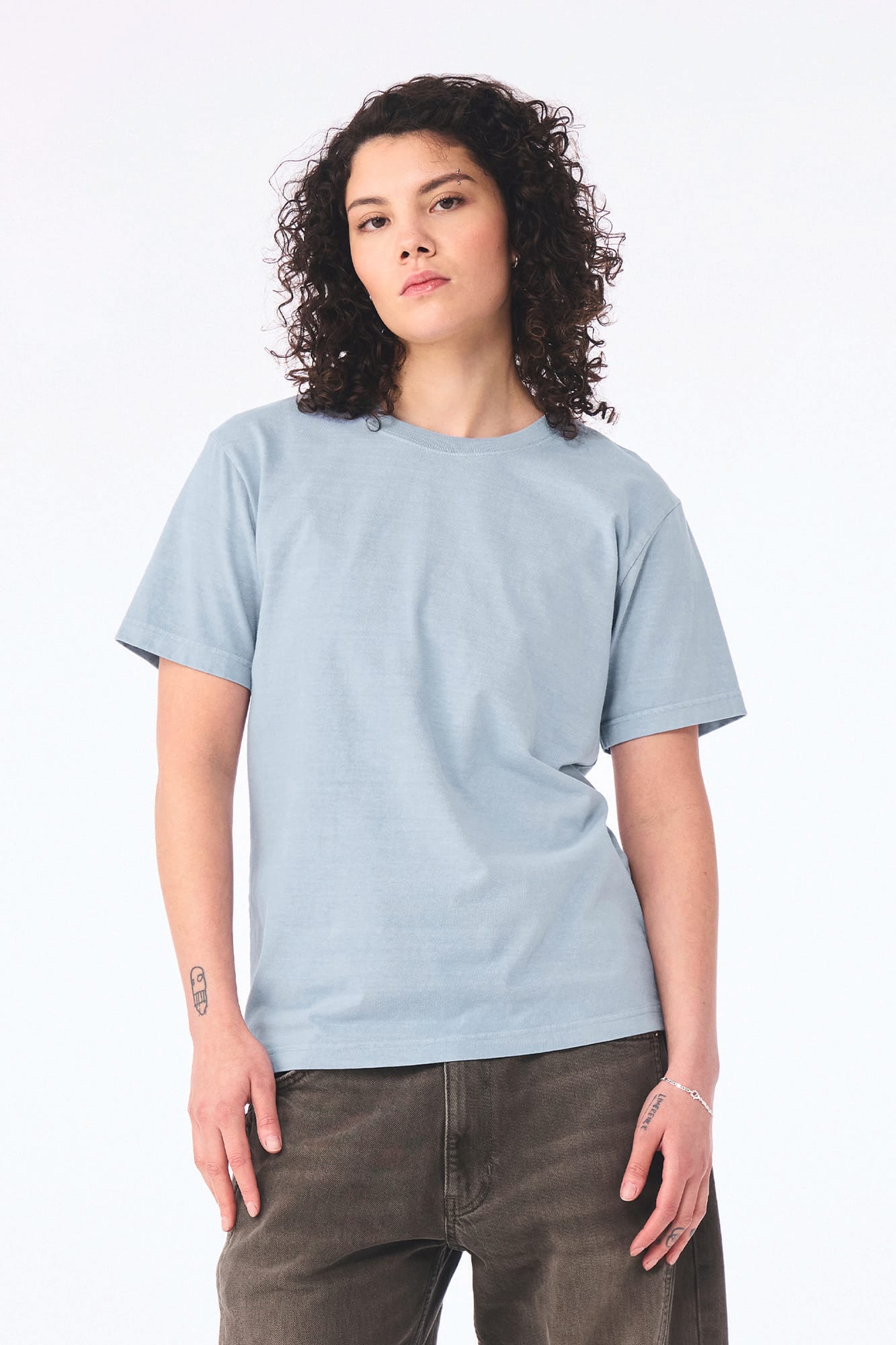 T-shirt délavé épais unisexe - Image 36