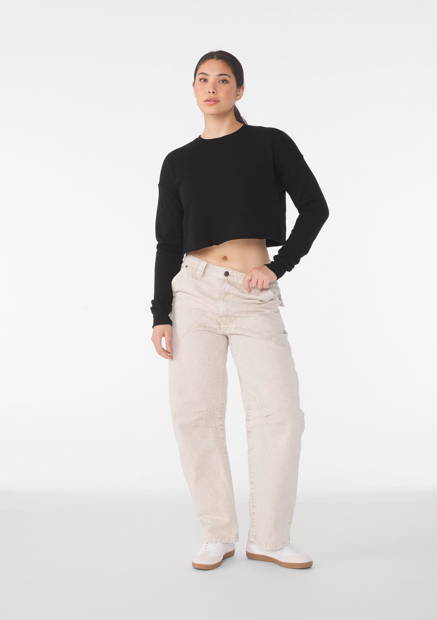 Sweatshirt «CROP» de senhora