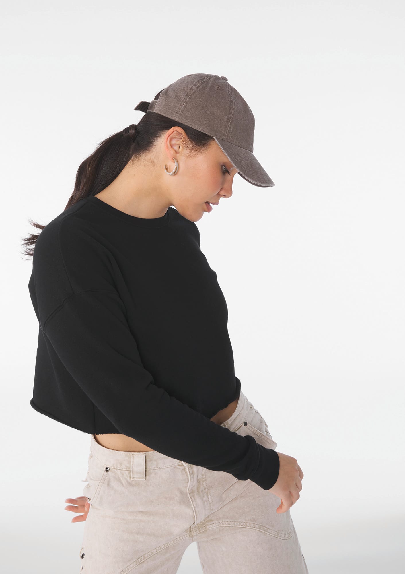 Sweatshirt «CROP» de senhora