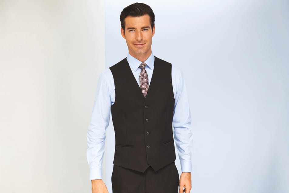 gilet homme pour service et restauration