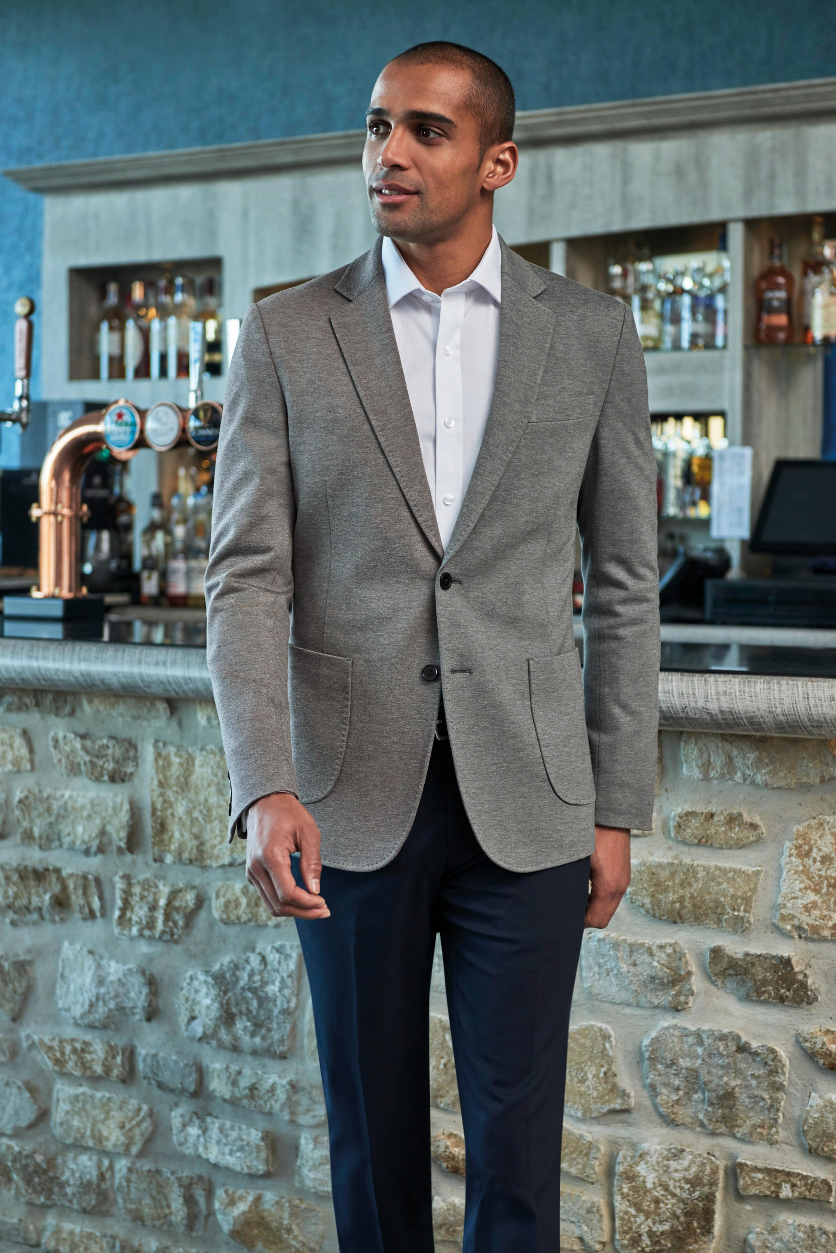 Jersey heren blazer
