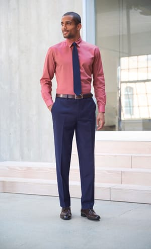 Flat front pantalon AVALINO