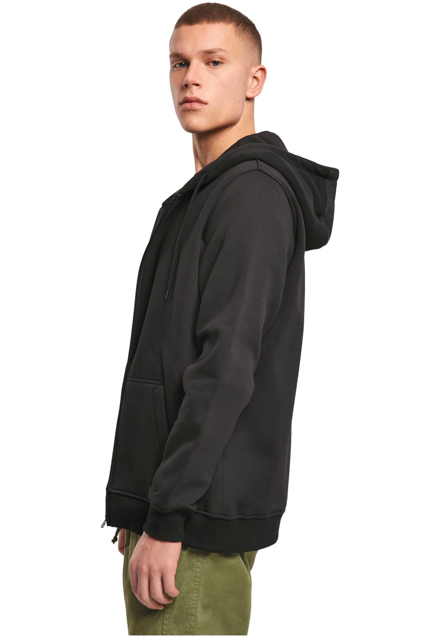 Sudadera con capucha y cremallera de tejido grueso