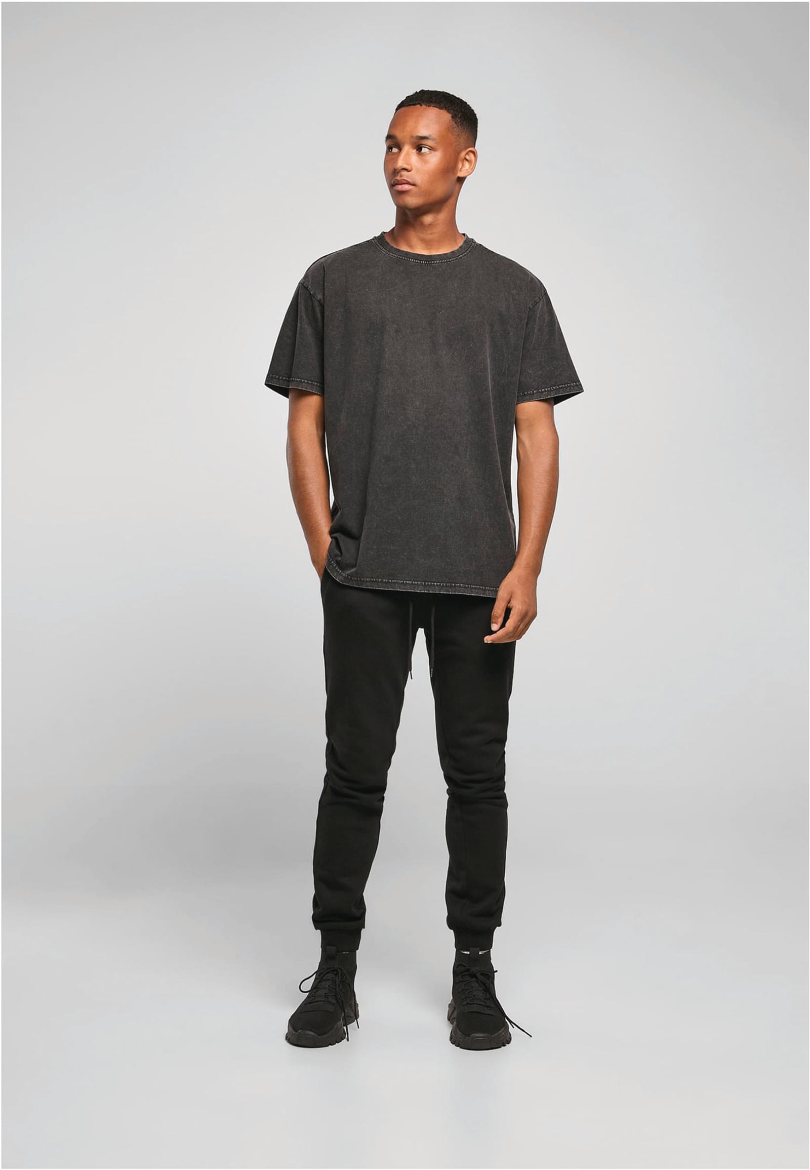 Dik t-shirt met vintage wash