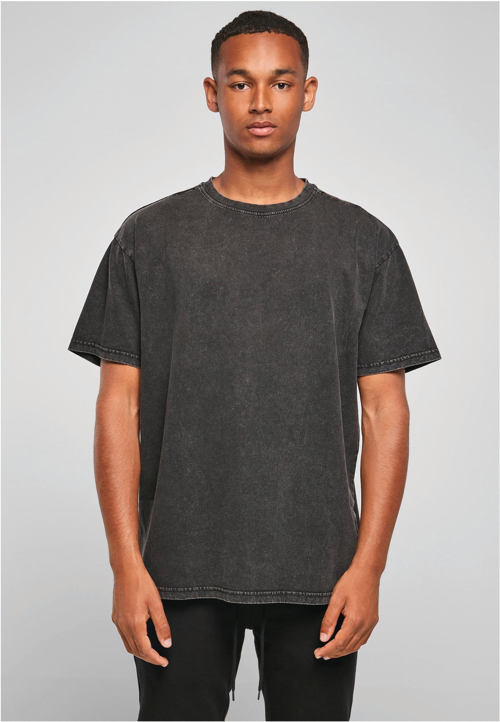 Dik t-shirt met vintage wash