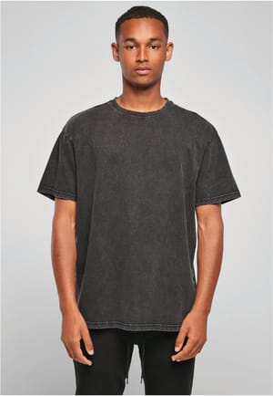 Dik t-shirt met vintage wash