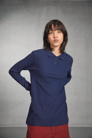 ID.001 Ladies' long-sleeve polo shirt