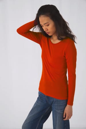Ladies' organic Inspire long-sleeve T-shirt