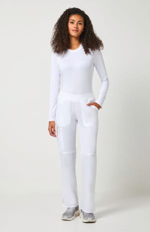 Cargobroek met standaard taille en zonder sluiting voor dames