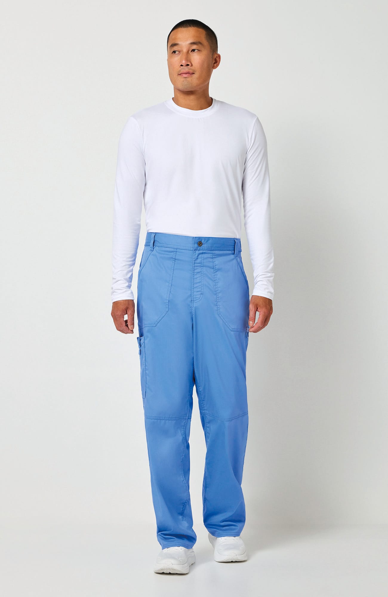 Pantalones tipo cargo con bragueta hombre