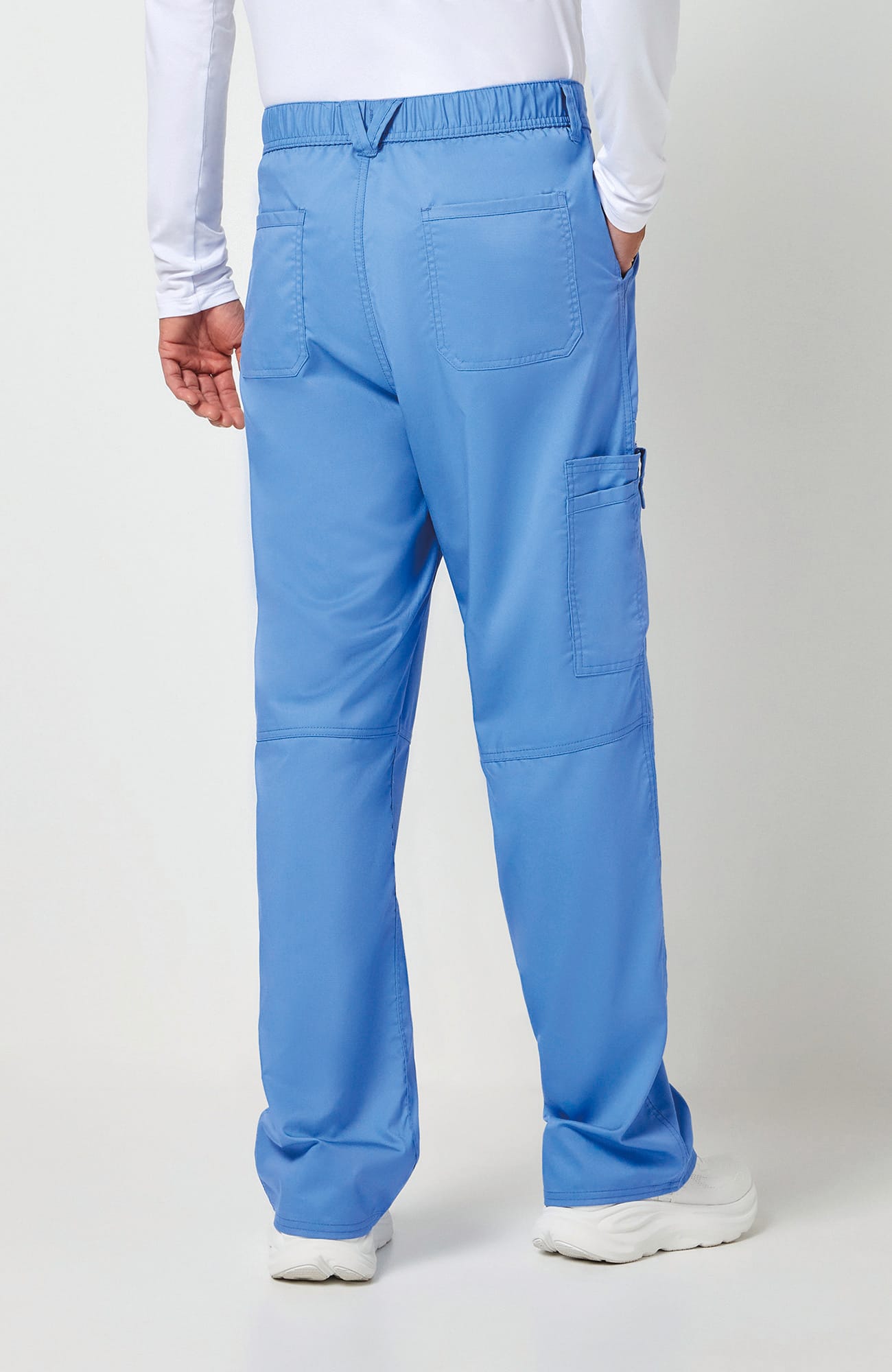 Pantalones tipo cargo con bragueta hombre
