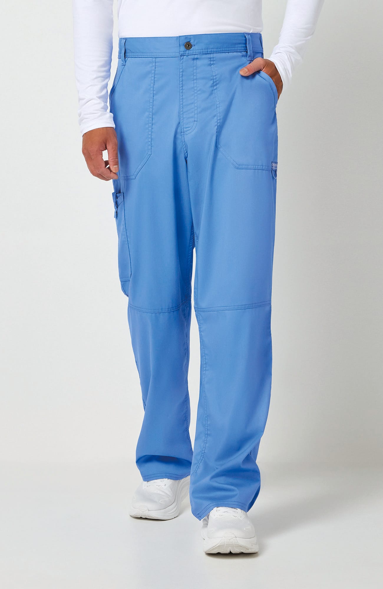 Pantalones tipo cargo con bragueta hombre