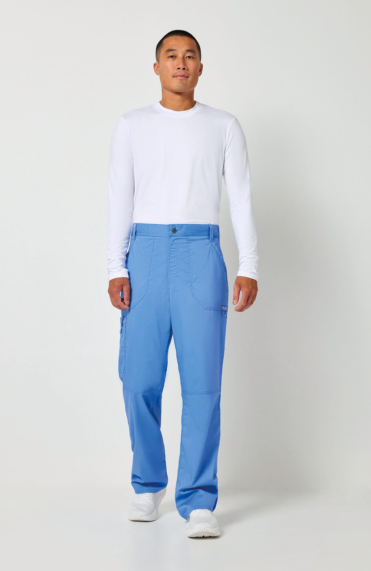 Pantalones tipo cargo con bragueta hombre