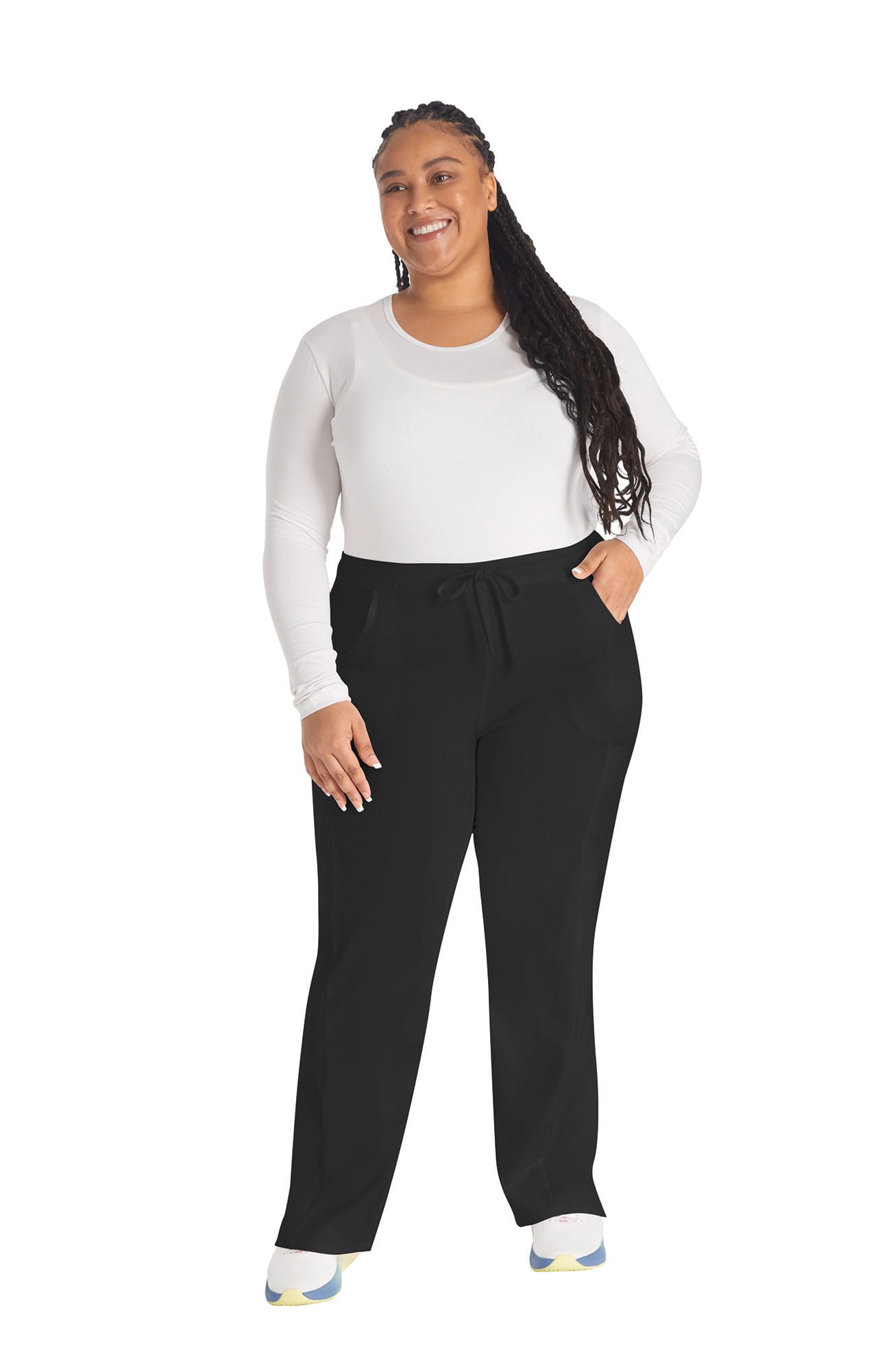 Pantalones de tiro medio mujer<br/>