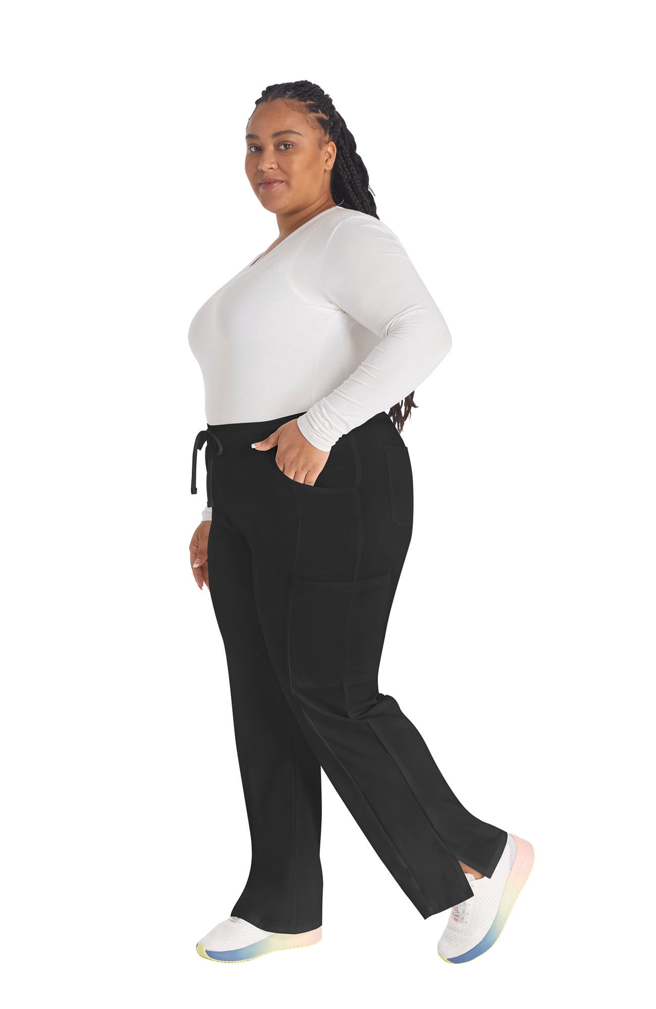 Pantalones de tiro medio mujer<br/>